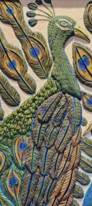 Serenading Peacocks (Detail)