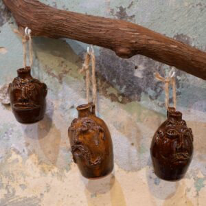 Vicki Miller, Mini Face Jug Ornaments