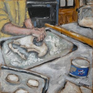 Sonya Clemons, Mama Cutting Biscuits, SOLD