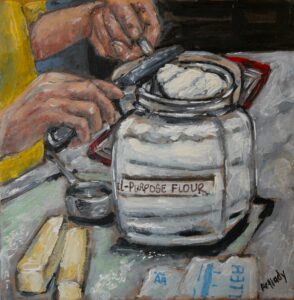 Sonya Clemons, Mama Leveling Off Flour, SOLD