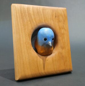 Jack Klippel, Curious Bluebird, SOLD